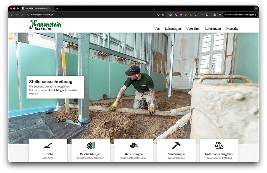 Website-Projekt Hauenstein – Webdesign von KINGUNION